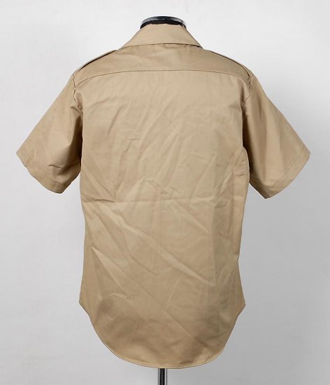 アメリカ陸軍 U.S.ARMY カーキ 厚手生地 半袖ドレスシャツ（新品 