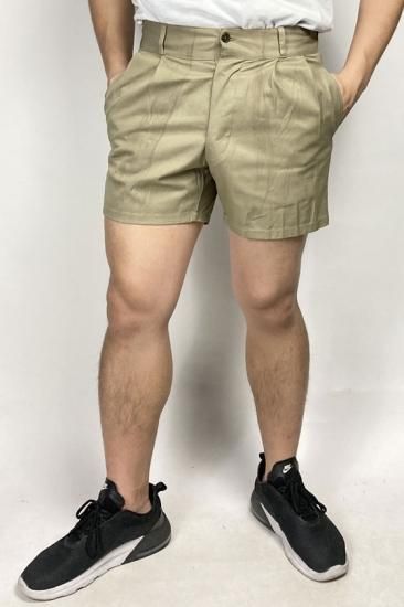 イタリア軍 ベージュ ビンテージ AMI チノショートパンツ ボタン イタリア軍 ベージュ ビンテージ AMI チノショートパンツ ボタン