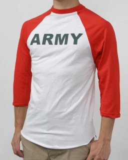 アメリカ陸軍 U.S.ARMY ベースボールＴシャツ（新品）BBARMY-