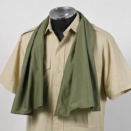 イギリス軍 OD コットンスカーフ 新品 93GN- - ミリタリー イギリス軍 OD コットンスカーフ 新品 93GN- - ミリタリー