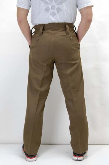 イギリス陸軍 ARMY ブラウン No.2 バラック ドレスパンツ（USED）206U= - ミリタリーショップ L.A.BOY  (エルエイボーイ）【本店】