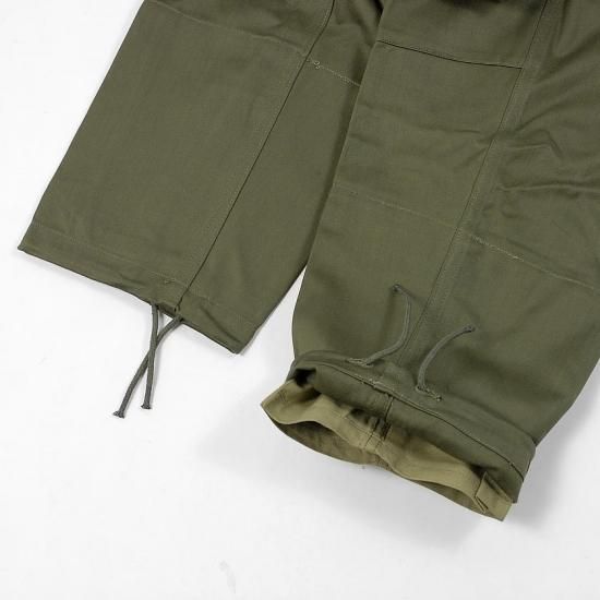 フランス軍 OD ビンテージ M-64 カーゴパンツ(新品)401N フランス軍 OD ビンテージ M-64 カーゴパンツ(新品)401N