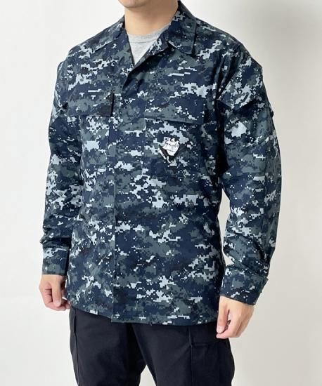 アメリカ海軍 U.S.NAVY ピクセルブルー デジタルカモ NWU ジャケット