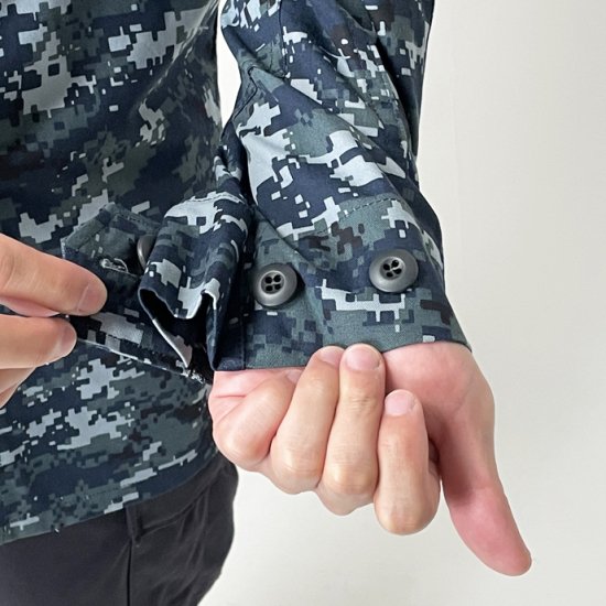 アメリカ海軍 U.S.NAVY ピクセルブルー デジタルカモ NWU ジャケット