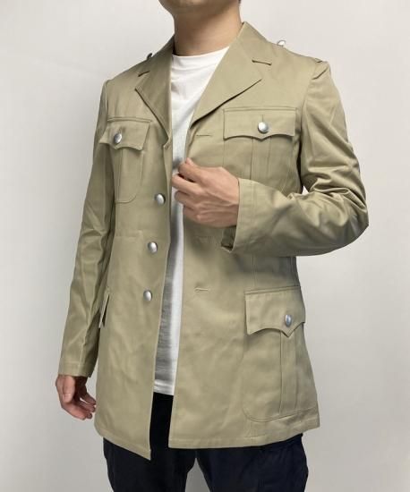 ドイツ軍 カーキ トロピカル サービスジャケット 新品 G33N ドイツ軍 カーキ トロピカル サービスジャケット 新品 G33N