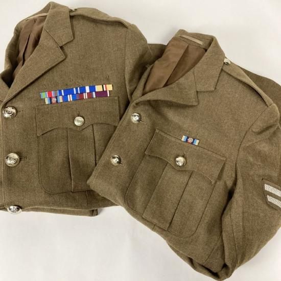 イギリス陸軍 Army ブラウン No 2 オフィサージャケット ニアニュー 階級章付き 8n2w ミリタリーショップ L A Boy エルエイボーイ 本店