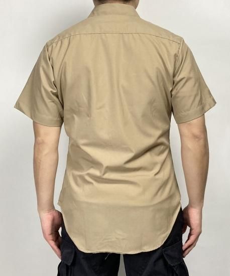 アメリカ海兵隊 USMC カーキ リメイク 半袖ドレスシャツ 新品 MC
