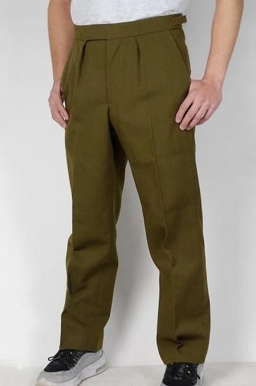 イギリス陸軍 ARMY OD No.2 ドレスパンツ(USED)206GU= - ミリタリー