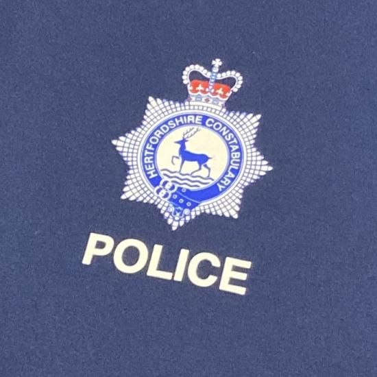 1点物】イギリス・ハートフォードシャー州警察 POLICE ブルー
