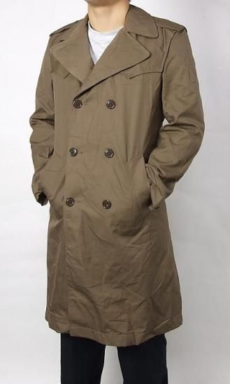 MILITARY 実物 USED イタリア軍 E.I. トレンチコート カーキ