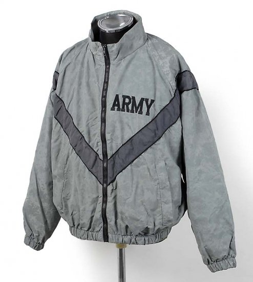 アメリカ軍 U.S.ARMY グレー ACUカモ IPFU トレーニングジャケット（USED）前期型　A78UA= - ミリタリーショップ  L.A.BOY (エルエイボーイ）【本店】
