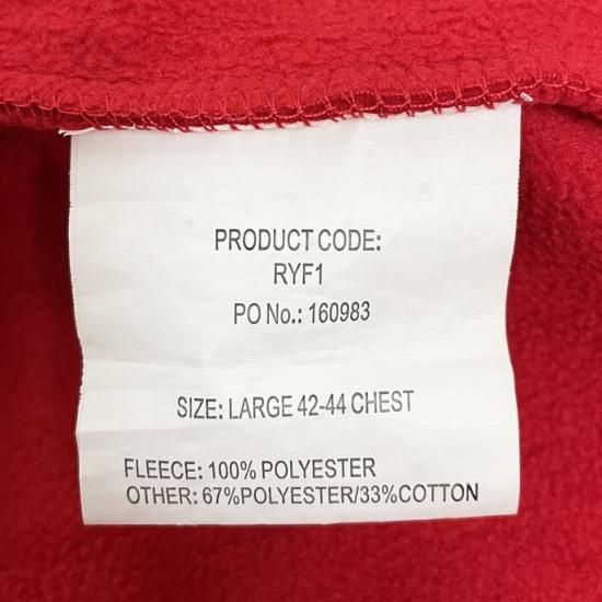 イギリス郵便 Royal Mail レッド フリースジャケット USED B91U