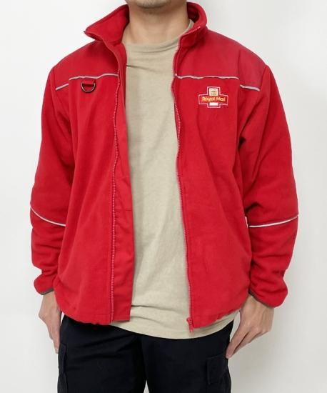 イギリス郵便 Royal Mail レッド フリースジャケット USED B91U