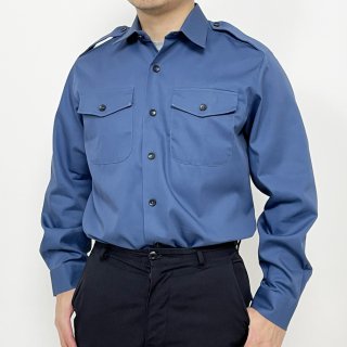 イギリス海軍 ROYAL NAVY ブルー FR レディース ワーキングドレスシャツ（新品）B17N-LDY=