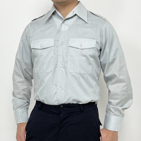 オーストリア軍 アーミー ミントグリーン ドレスシャツ（新品）E24N ...