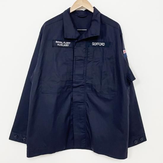 イギリス軍 ワッペン付き コンバット ジップアップ シャツ