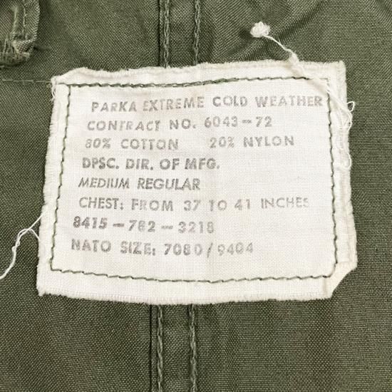 M-65 フィッシュテール 怪奇 1972年製 M-65 フィッシュテール 怪奇 1972年製