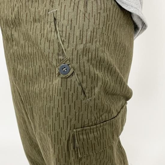 旧東ドイツ軍 NVA レインドロップカモ カーゴパンツ 新品 323N