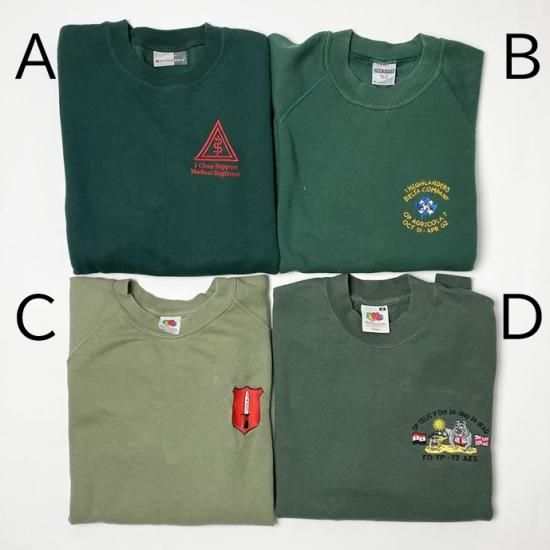 13種類 イギリス軍 スウェットシャツ USED UK184 - ミリタリー 13種類 イギリス軍 スウェットシャツ USED UK184 - ミリタリー