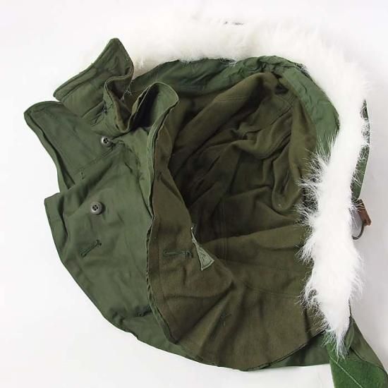 実物 新品 デッドストック 米軍 M-65用フード アクリルファー