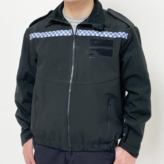 イギリス警察 POLICE ブラック フリース ソフトシェルジャケット イギリス警察 POLICE ブラック フリース ソフトシェルジャケット