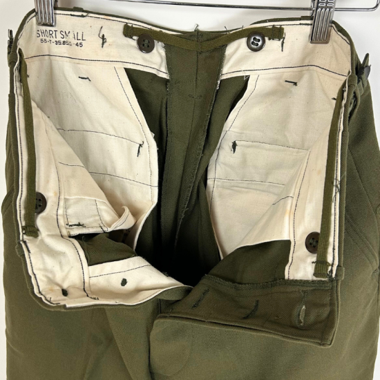 アメリカ軍 OG-108 ウール 初期型 M-51 フィールドパンツ ボタン アメリカ軍 OG-108 ウール 初期型 M-51 フィールドパンツ ボタン