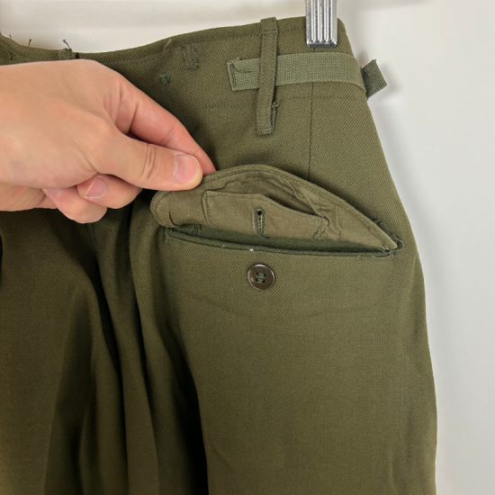アメリカ軍 OG-108 ウール 初期型 M-51 フィールドパンツ ボタン アメリカ軍 OG-108 ウール 初期型 M-51 フィールドパンツ ボタン