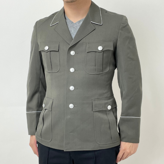 旧東ドイツ軍 フィールドグレーロングコート 国境警備隊袖章