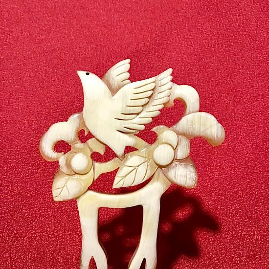 かんざし 鳥 細工 アンティーク 中国 貴州省 苗族 銀細工 かんざし 鳥 ｜ みんげい おくむら