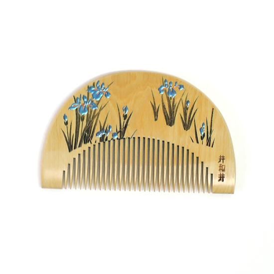 つげ櫛 二十三や 櫛 ビンカキ櫛 鬢掻 レトロ 山半 京都 十