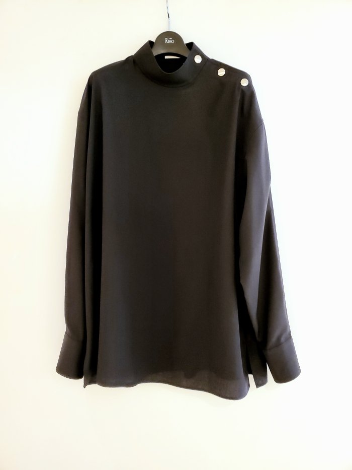 THE RERACS( 饯)/SIDE OPEN PULLOVER BLOUSE(DARK NAVY)