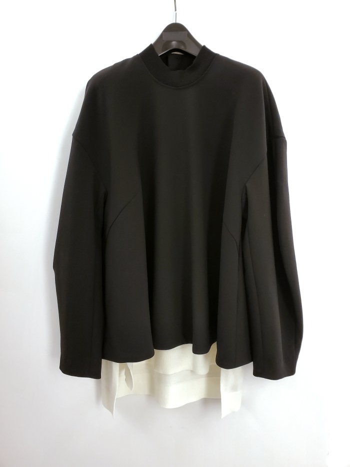 ENFOLD(ե)/KNIT-LAYERED PULLOVER