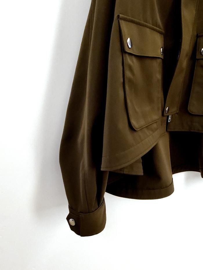 THE RERACS ザ.リラクス トレンチコート ショート丈 カーキ