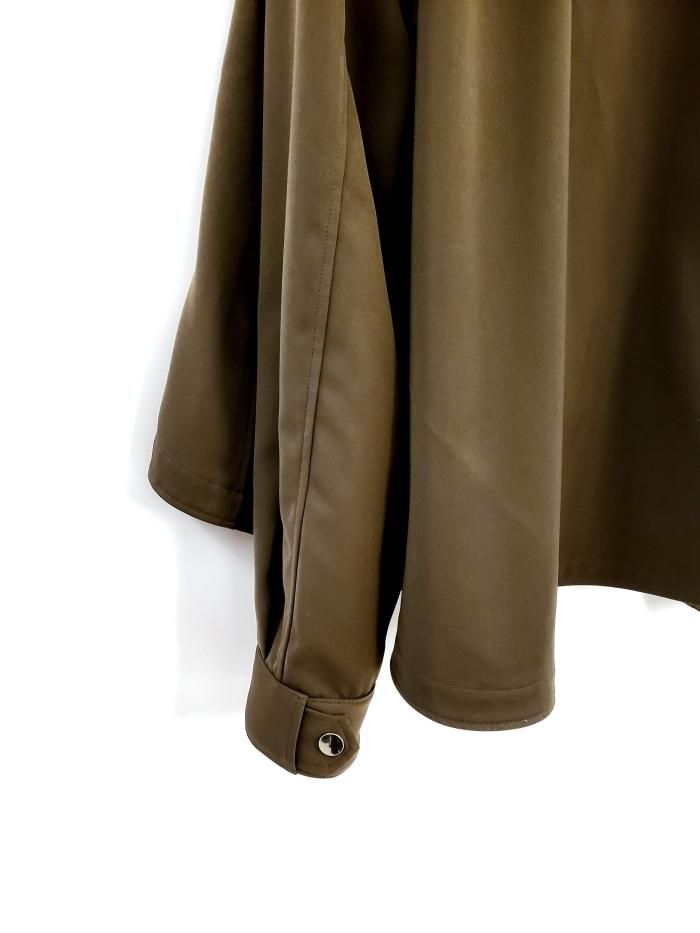 THE RERACS ザ リラクス ポンチョ ケープ ピンバッジ タグ付き THE RERACS│ザ・リラクス / THE TRENCH PONCHO(BLACK)