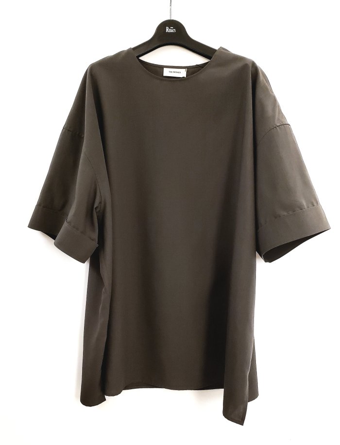 THE RERACS( 饯)/THE SIDE ZIP PULLOVER SHIRT SHORT SLEEVE