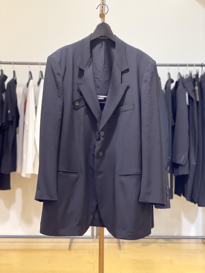 Yohji Yamamoto Ta TUXEDO O-DEFORMED LAPEL TAB JKT ヨウジ Yohji Yamamoto Ta TUXEDO O-DEFORMED LAPEL TAB JKT ヨウジ