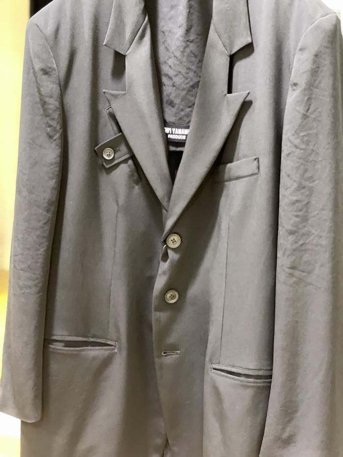 Yohji Yamamoto Ta TUXEDO O-DEFORMED LAPEL TAB JKT ヨウジ