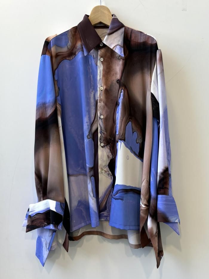 UJOH(ウジョー）/Square Hem Shirt(プリント)