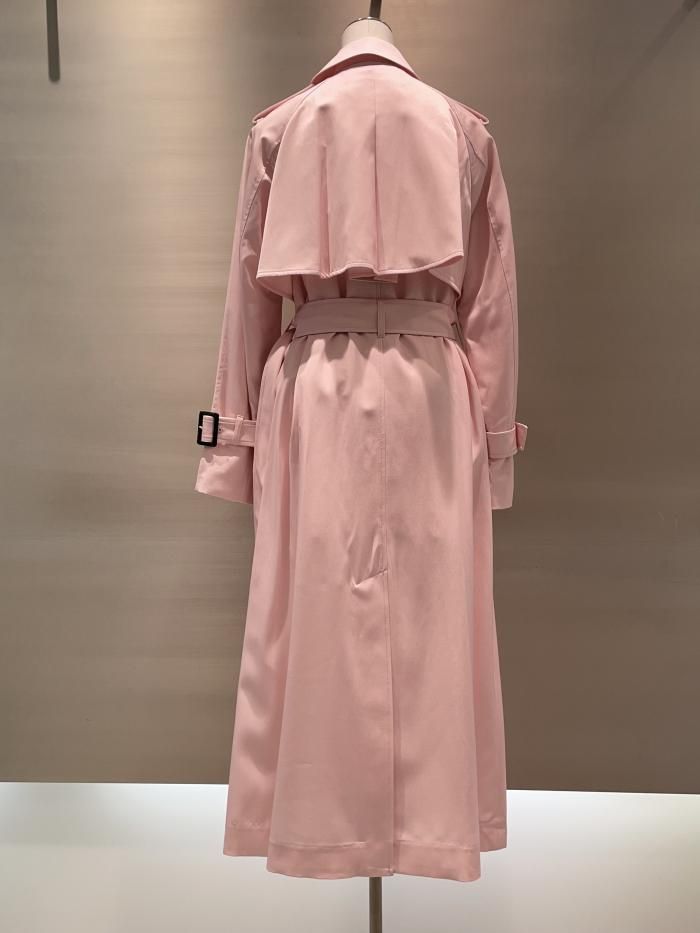77circa テンセル ワイド トレンチコート ピンク系 77circa テンセル ワイド トレンチコート ピンク系