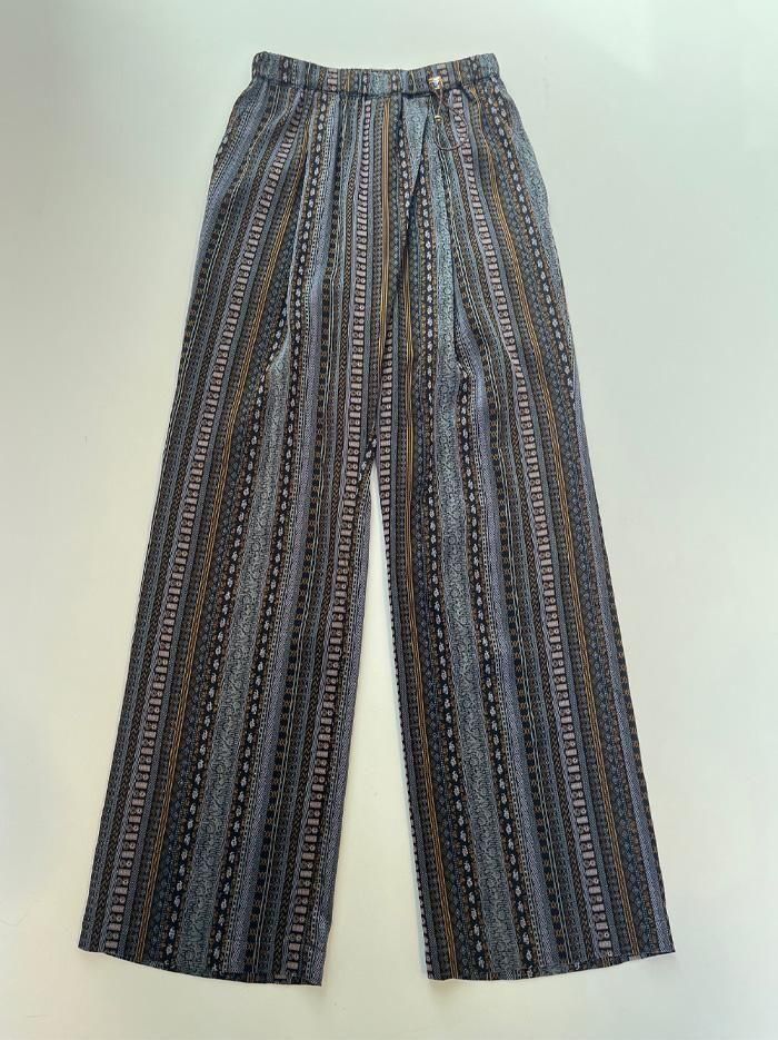 Mame Kurogouchi(ޥ᥯)/Stripe Jacquard Relaxed Trousers 
