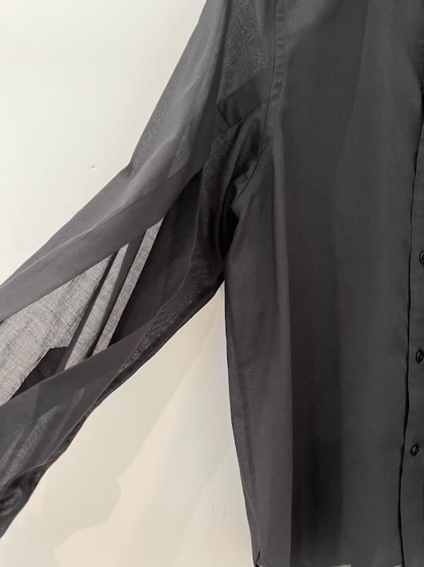 ハイク HYKE COTTON LAWN SHIRT 長袖シャツ 251-15234 ブラック サイズ：2 COTTON LAWN SHIRT 25SS／15234 | HYKE