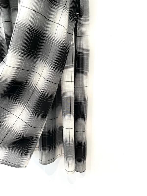 HYKE(ハイク)/T/W OMBRE CHECK BALLOON SLEEVE DRESS