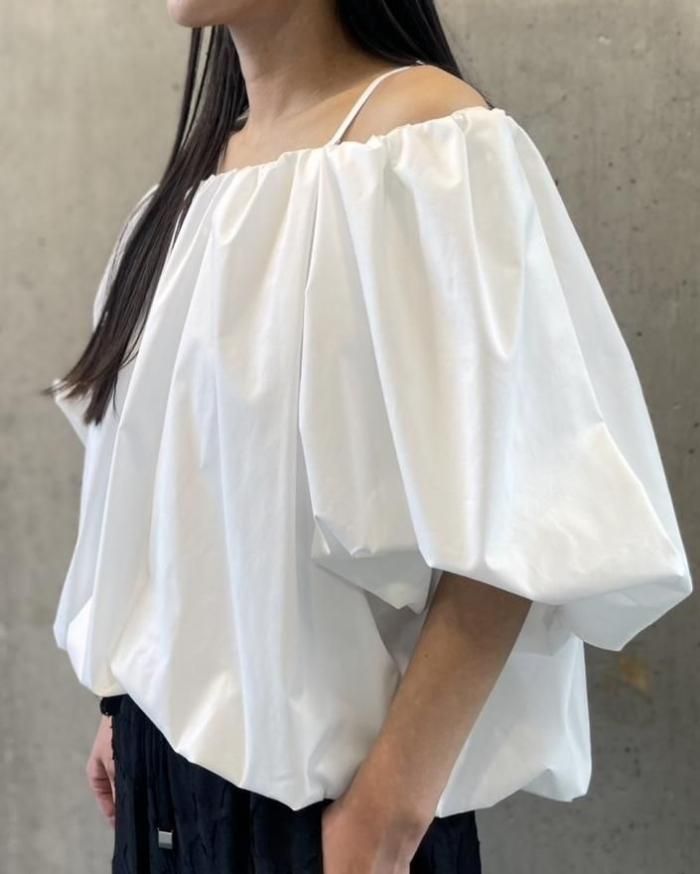 【新品】スタイリング/ オフショルダーパフブラウス styling/ styling/｜オフショルダーパフブラウス | Rakuten Fashion(楽天