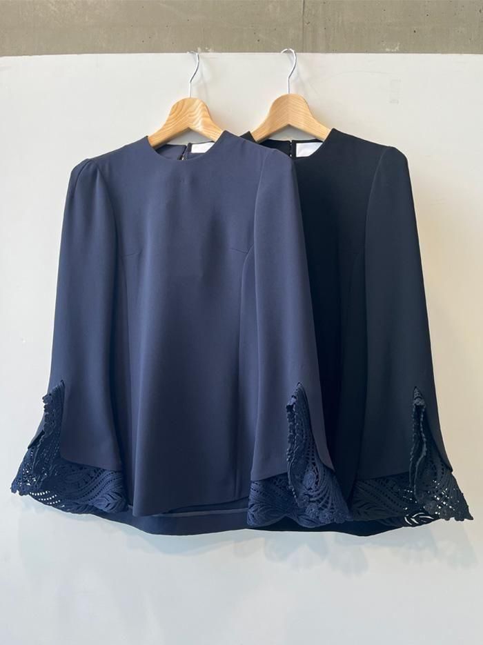 Mame Kurogouchi(ޥ᥯)/Embroidered Cuffs Top
