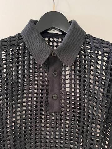 HYKE(ハイク)/CROCHETED POLO SWEATER