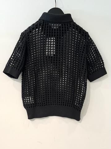 【新品・未使用】HYKE CROSHETED POLO SWEATER HYKE(ハイク)/CROCHETED POLO SWEATER