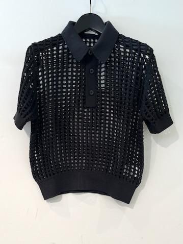 <img class='new_mark_img1' src='https://img.shop-pro.jp/img/new/icons20.gif' style='border:none;display:inline;margin:0px;padding:0px;width:auto;' />HYKE(ϥ)/CROCHETED POLO SWEATER
