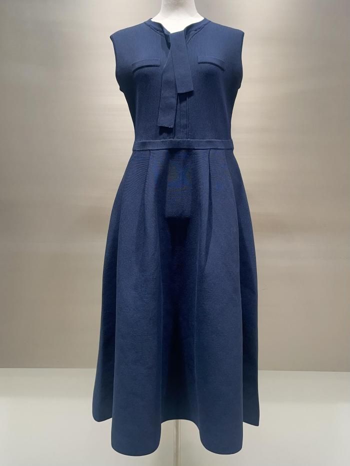 【新品・未使用タグ付き】CELFORD ボウタイノースリーブニットワンピース CELFORD｜ボウタイノースリーブニットワンピース | Rakuten