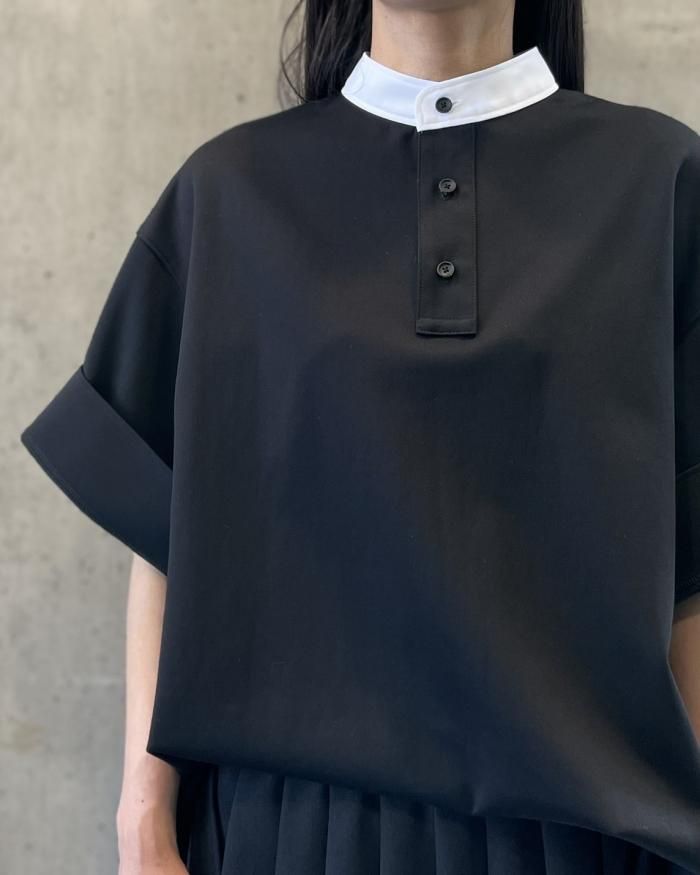 THE RERACS(ザ・リラクス）/ A-LINE CLERIC POLO SHIRT