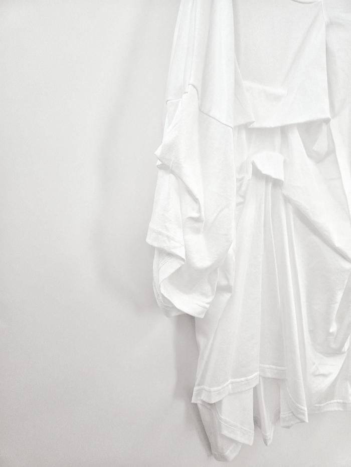 ENFOLD エンフォルド TUCK T-SHIRT 新品未使用品 ENFOLD(エンフォルド)｜TUCK T-SHIRT/Tシャツ/ホワイト の通販